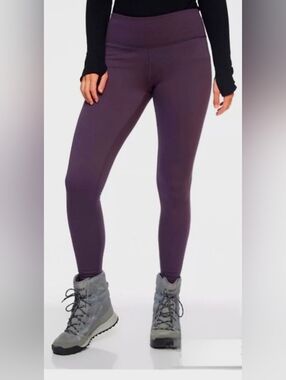 🖤 Athleta Altitude Tight XSP Burgandy High Rise Fleece Lined